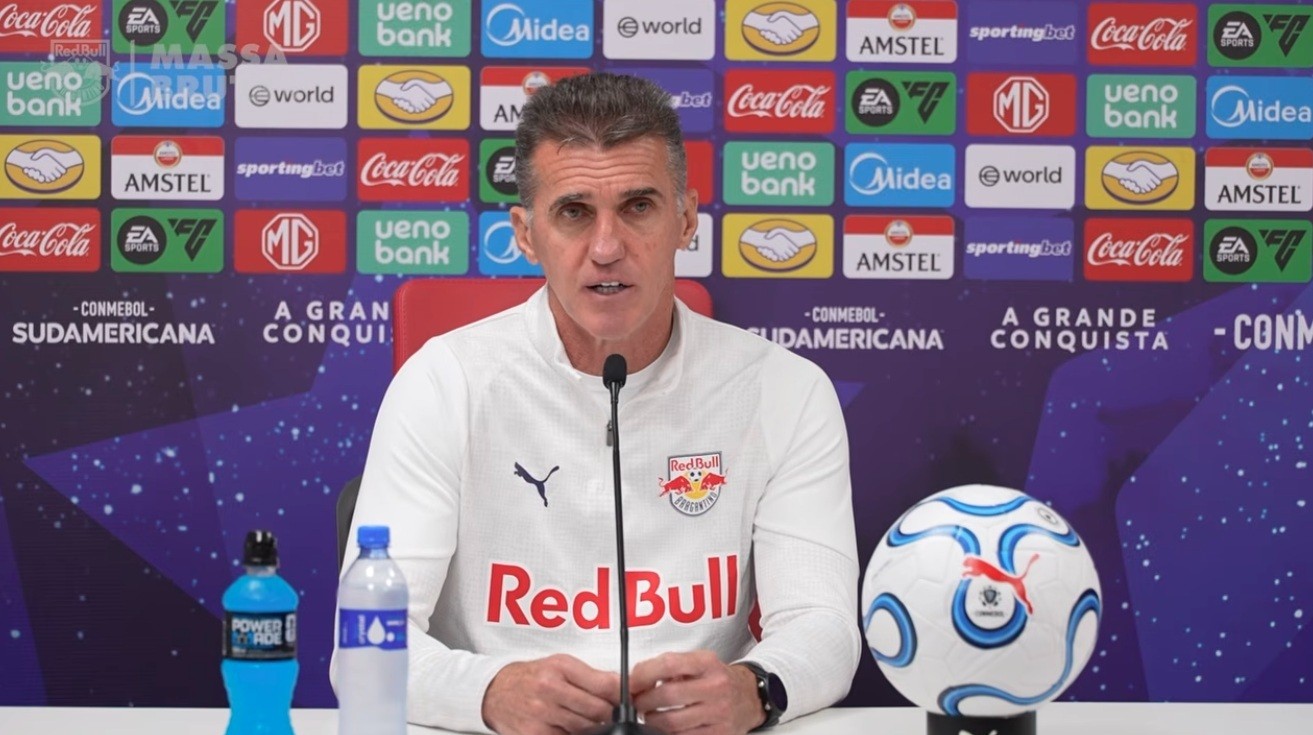 Mancini vê Bragantino superior ao River, mas lamenta: "a expulsão custou caro"