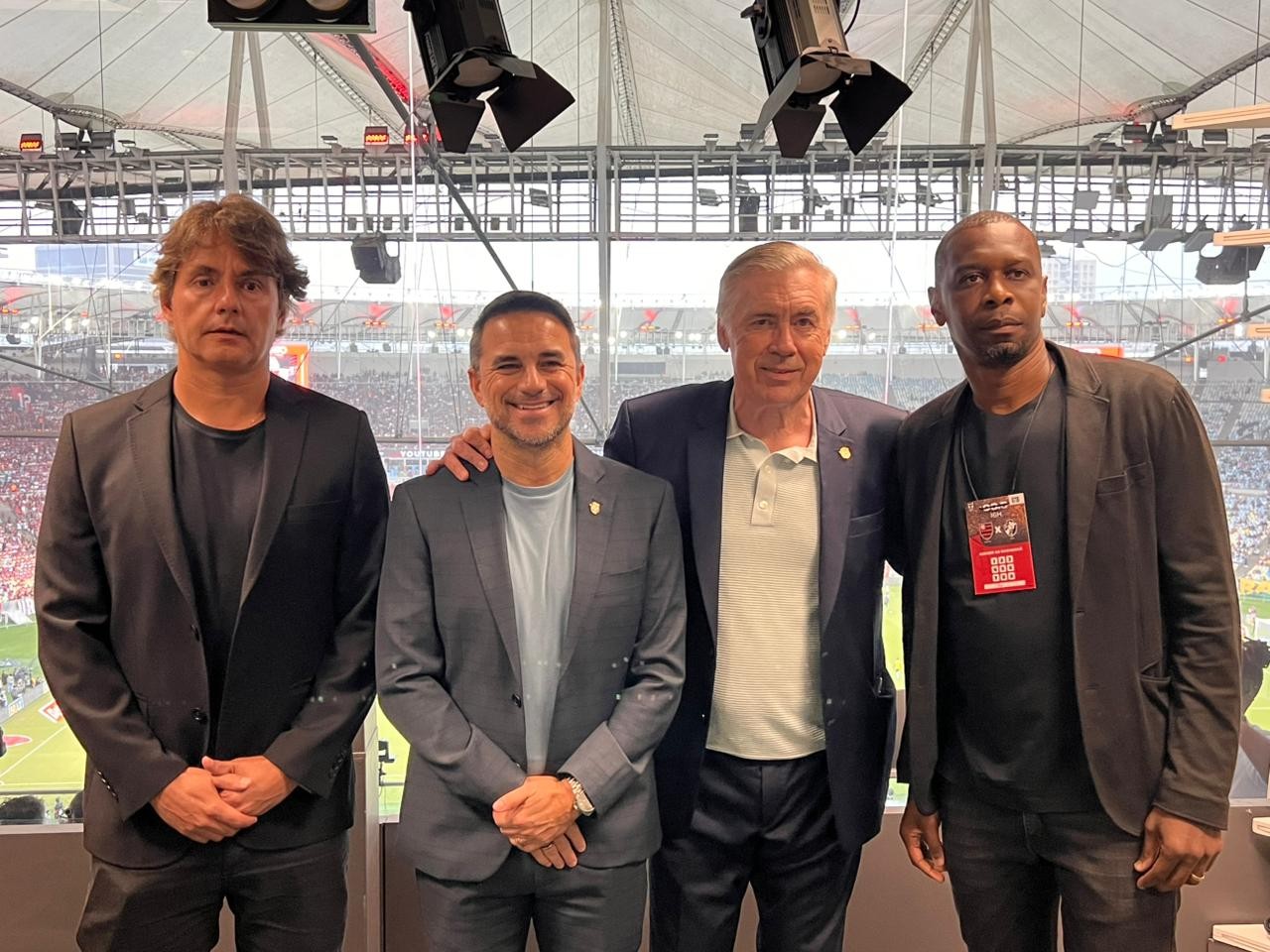 Carlo Ancelotti vai ao Maracanã para ver Flamengo x Vasco